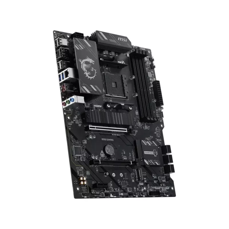 MSI B550 GAMING motininė plokštė - AMD B550 mikroschemų rinkinys, AM4 lizdas, ATX, DDR4, HDMI/DP