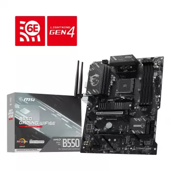MSI B550 GAMING WIFI6E motininė plokštė - AMD B550, Socket AM4, ATX, DDR4, Wi-Fi 6E