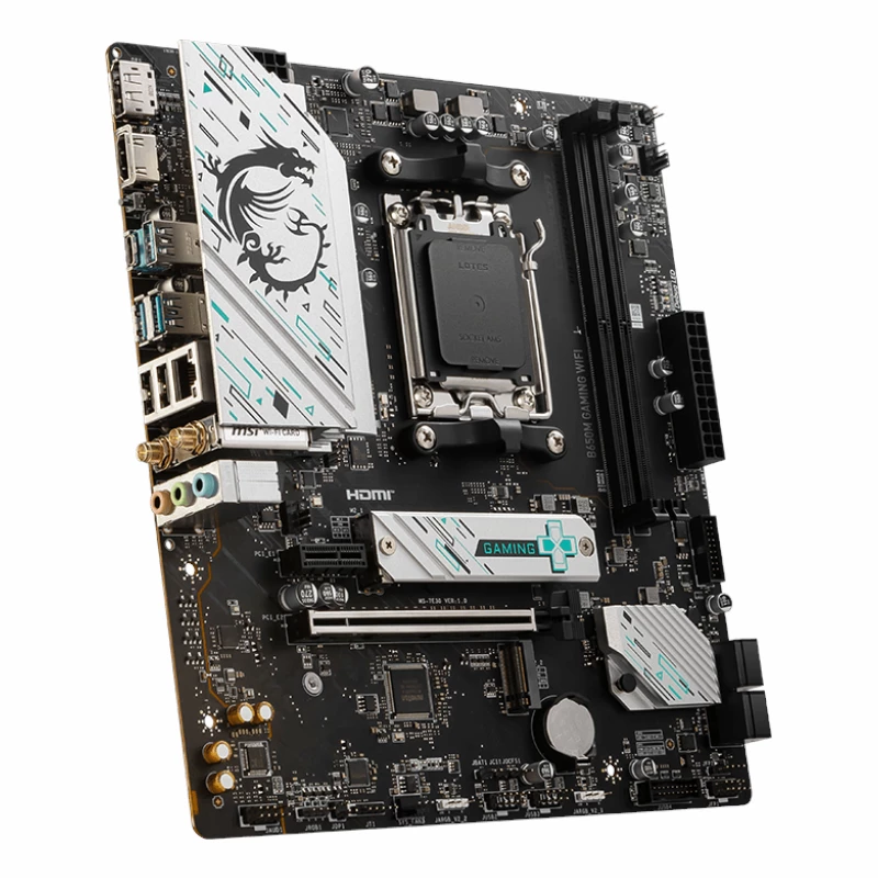 MSI B650M GAMING WIFI AMD AM5 mATX žaidimų pagrindinė plokštė