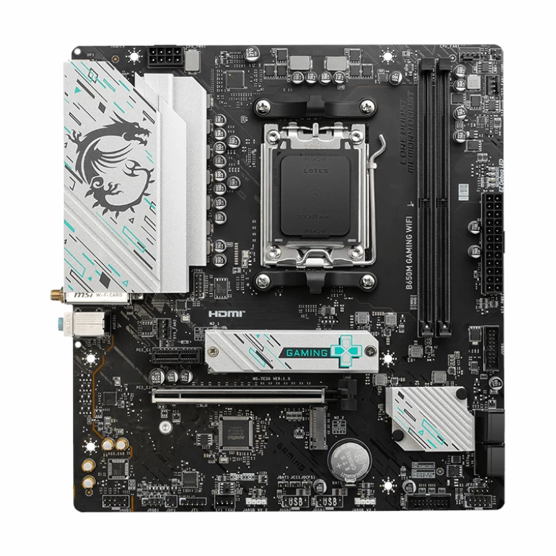 MSI B650M GAMING WIFI AMD AM5 mATX žaidimų pagrindinė plokštė