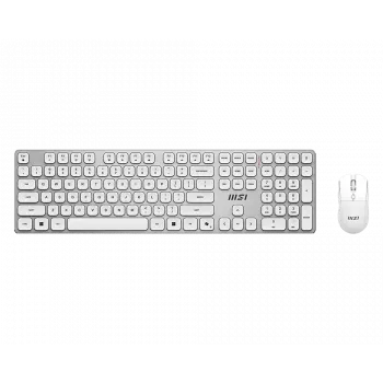 MSI Forge K210 Wireless Combo White US - Keyboard and Mouse Set