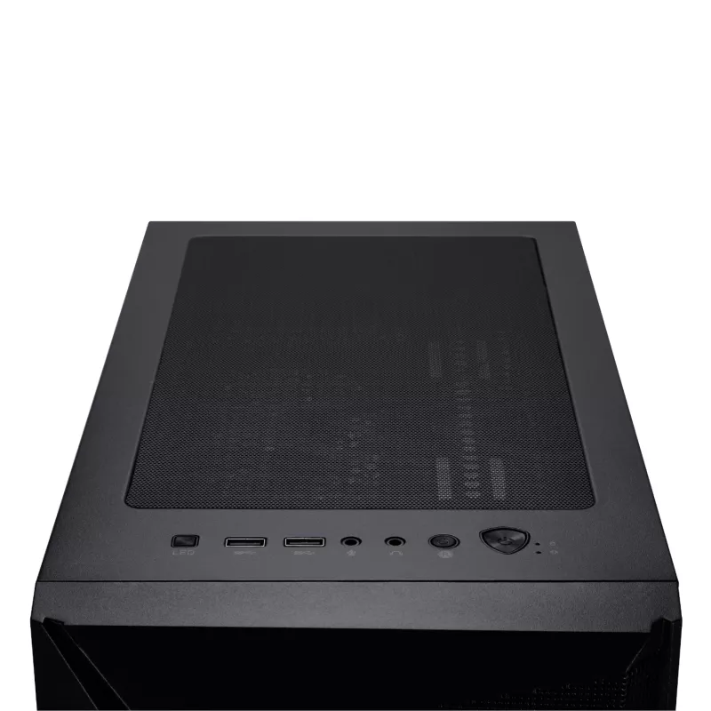 MSI MAG FORGE 130A Airflow ATX vidutinio bokšto žaidimų korpusas - juodas, grūdintas stiklas, 4x ARGB ventiliatoriai