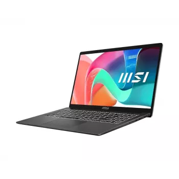 MSI Modern 15 F1MG-886PL 15.6 inch Full HD IPS nešiojamasis kompiuteris - Intel Core 5 120U, 16GB DDR5, 512GB SSD, Windows 11 Home, juodos spalvos