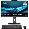MSI PRO AP242P 14M-1096XEU All-in-One kompiuteris, 23,8 colio FHD IPS, Intel Core i7-14700, 16GB RAM, 1TB SSD, Wi-Fi 6E, be OS, juoda