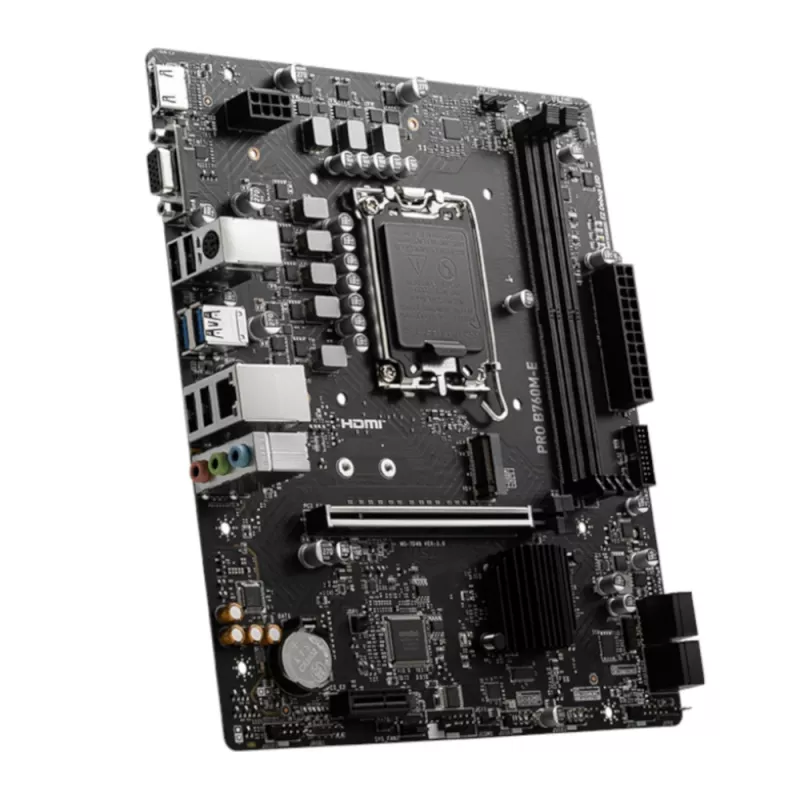 MSI PRO B760M-E DDR5 LGA1700 Micro-ATX pagrindinė plokštė