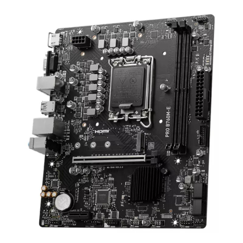 MSI PRO B760M-E DDR5 LGA1700 Micro-ATX pagrindinė plokštė
