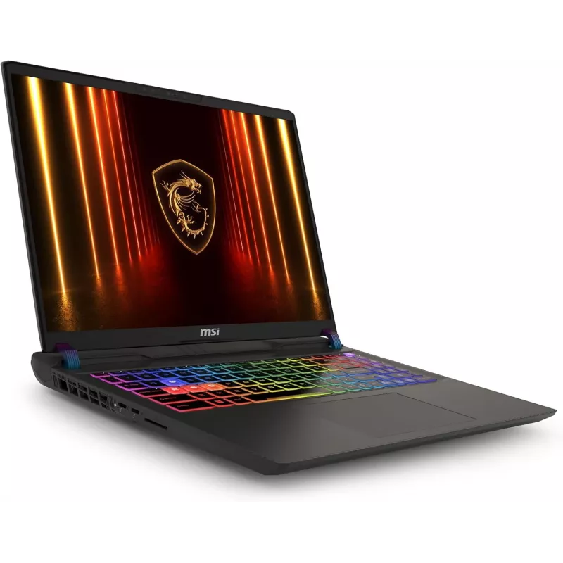 MSI Vector A16 HX A8WIG 16 colių WQXGA 240Hz žaidimų nešiojamasis kompiuteris - Ryzen 9 8945HS, RTX 4070, 32GB DDR5, 1TB SSD, Windows 11 Home, juodos spalvos