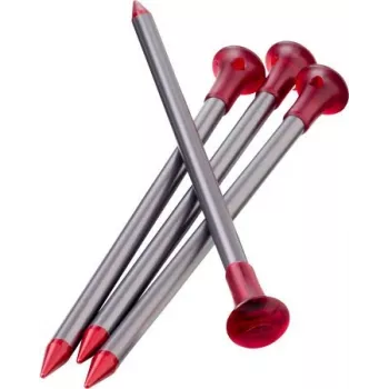 MSR Carbon-Core kuoliukai aliuminis, anglies pluoštas raudona, sidabrinė 4 vnt.