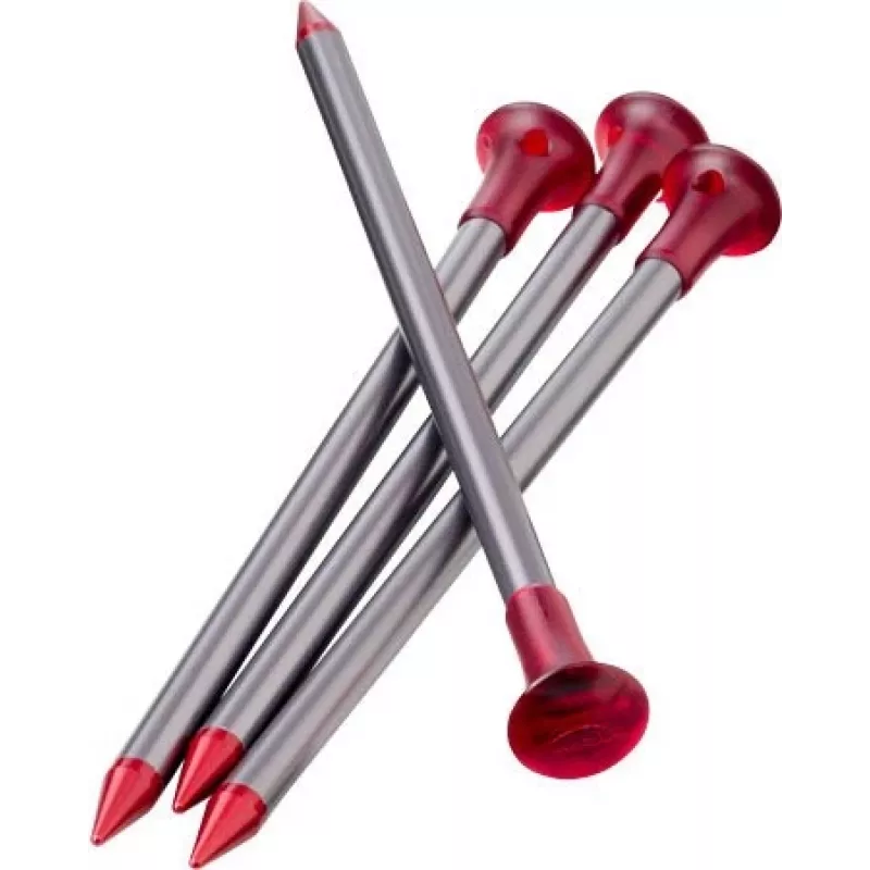 MSR Carbon-Core kuoliukai aliuminis, anglies pluoštas raudona, sidabrinė 4 vnt.