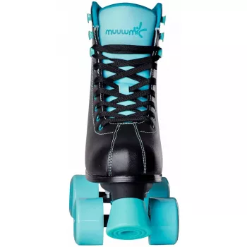 MUUWMI Rollschuh Disco 31-34 dydis, riedučiai turquoise/black