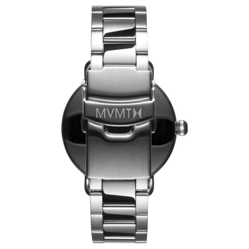MVMT D-FR01-S 36mm Swiss Quartz Watch White Dial Black Leather Strap