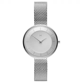 MVMT Women's D-FB01-S Signature Quartz Analog Watch 32mm Stainless Steel Mesh Bracelet Silver-Tone