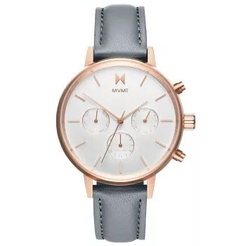 MVMT Women's Nova Chrono Watch 38mm Rose Gold Stainless Steel Green Leather D-FC01-RGGR