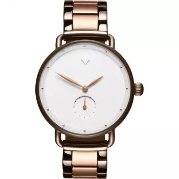 MVMT Women's Nova FR01-TIRGW 40mm Stainless Steel Watch Rose Gold Grey