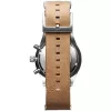 MVMT moteriškas laikrodis D-MV01-WT (42mm) - baltas ciferblatas, baltas odinis dirželis