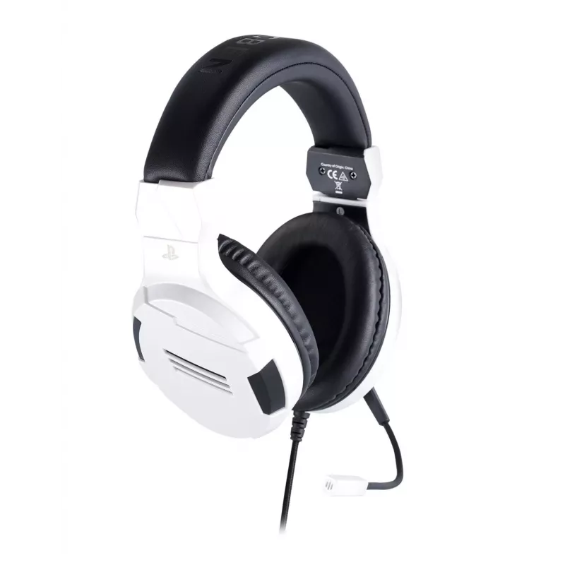 NACON PS4 Gaming Headset V3 White - laidinės ausinės su mikrofonu, skirtos PlayStation 4, PC, mobiliesiems