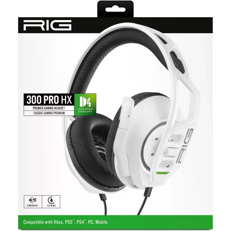 NACON RIG 300HX Gaming Headset for Xbox, White