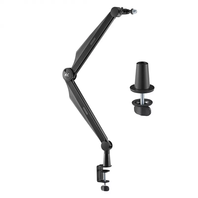 NanoRS Universal Microphone Holder su 3/8 inch ir 5/8 inch sriegio adapteriu, 1 kg apkrova, 360° sukimu