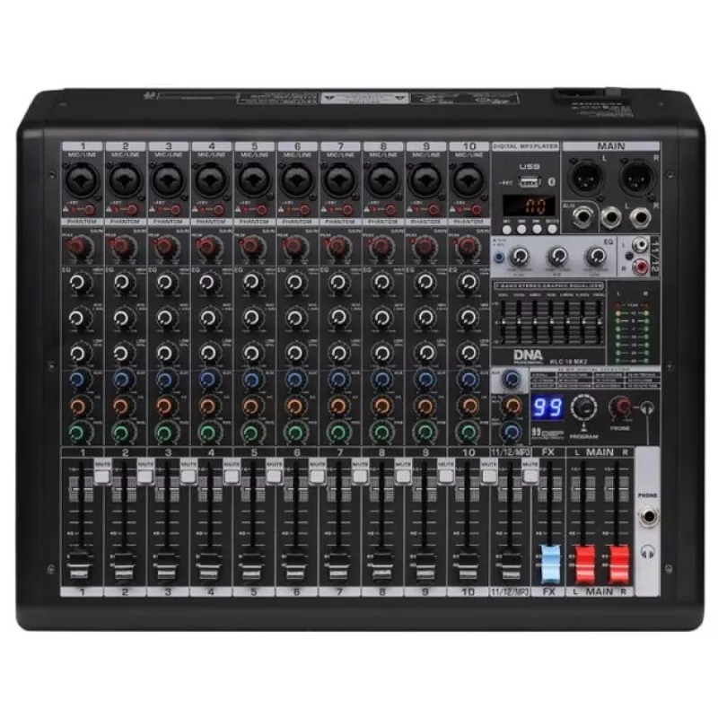 NATEC DNA HLC 10 MK2 Analog Sound Mixer 10 Channels