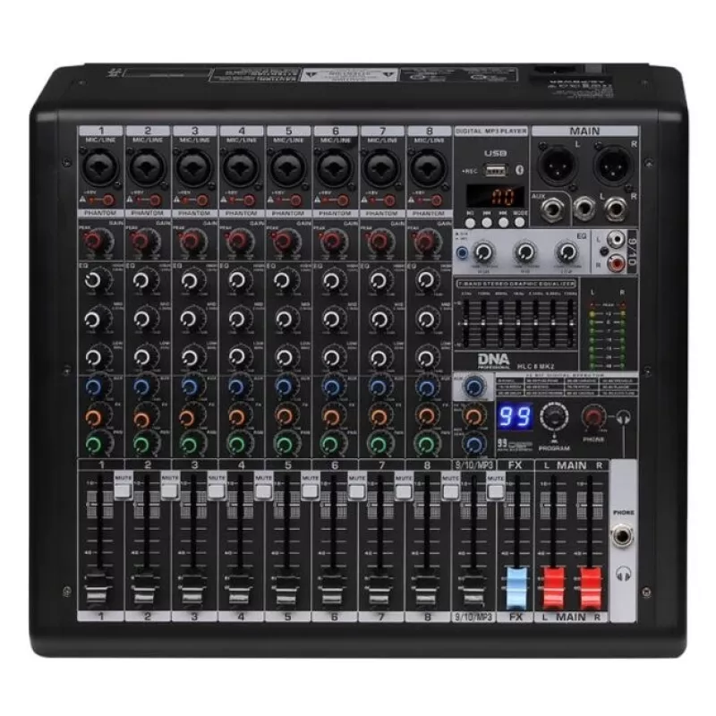 NATEC DNA HLC 8 MK2 Analog Sound Mixer 8 Channels