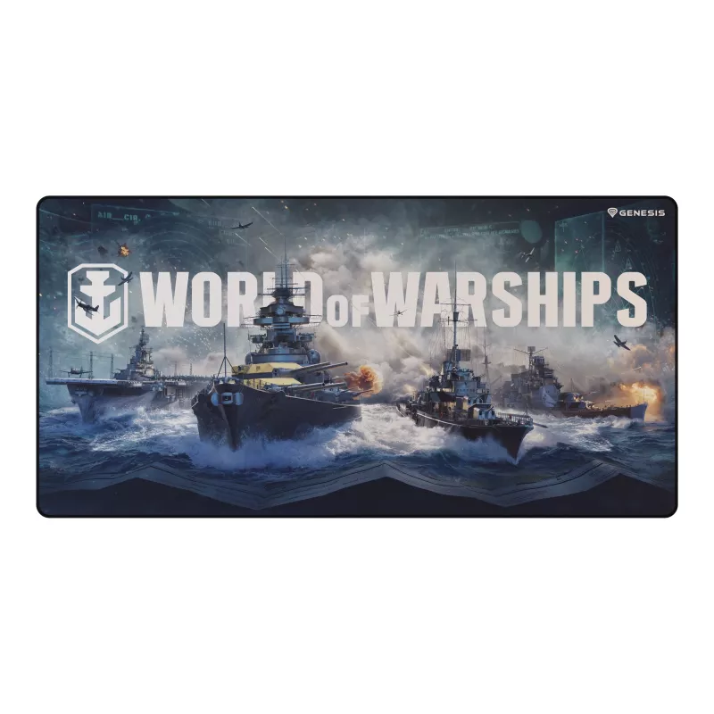 Natec Genesis Carbon 500 Maxi Gaming Mouse Pad World of Warships Armada - 900 x 450 mm