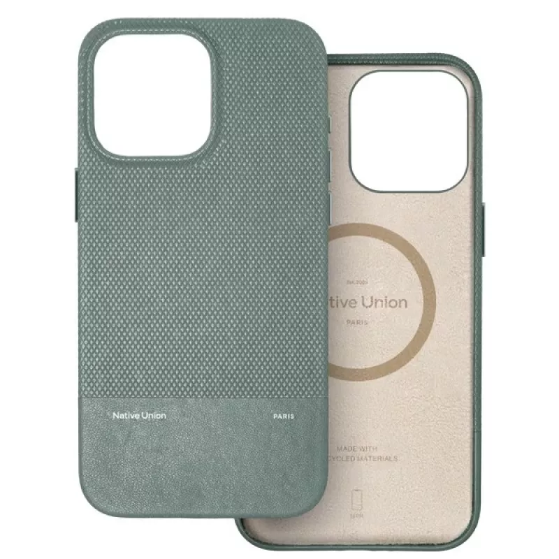 Native Union (RE)Classic Case, skirtas iPhone 16 Pro Max su MagSafe – šiferio žalia