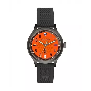 Nautica vyriškas laikrodis NAPCFS915 kvarcinis chronografas 43mm mėlynas ciferblatas silikoninis dirželis