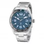 Nautica Men's Quartz Analog Watch NAPFWS307 44mm Blue Dial Blue Silicone Strap