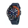 Nautica vyriškas kvarcinis chronografinis laikrodis NAPFWS302 45mm mėlynu ciferblatu ir silikoniniu dirželiu