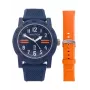 Nautica vyrų laikrodis NAPATS306 42,5 mm mėlynu ciferblatu, silikoniniu dirželiu