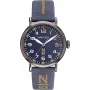 NAUTICA Vyriškas laikrodis NAPWLF919 40mm mėlynas ciferblatas silikoninis dirželis