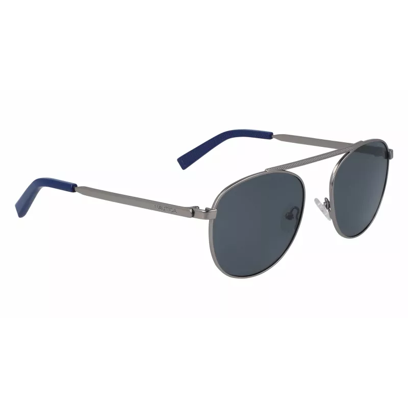 NAUTICA N4642SP-030 Vyriški poliarizuoti stačiakampiai akiniai nuo saulės matinė juoda 54mm