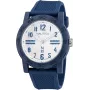 Nautica NAPATS301 Vyriškas kvarcinis analoginis laikrodis 42,5 mm mėlynu ciferblatu ir silikoniniu dirželiu