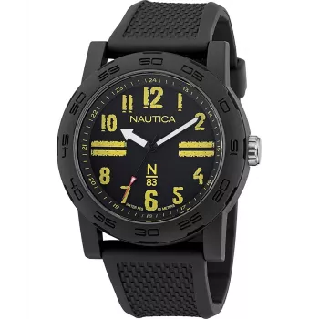 Nautica Pacific Beach Men's Quartz Analog Watch NAPATS303 Blue Silicone 42.5mm