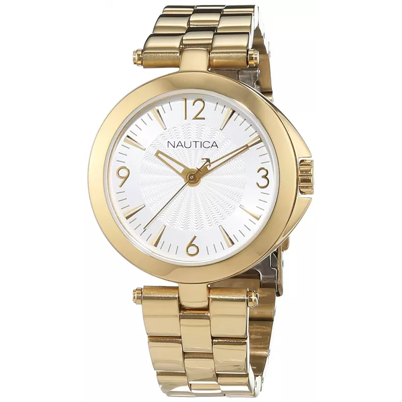 Nautica Women's Watch NAD14001L 35mm White Leather