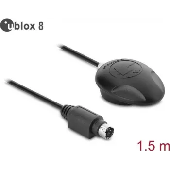 Navilock NL-804P EVA-M8Q MD6 serijinis PPS daugiafunkcis GNSS imtuvas su u-blox 8, 1,5 m kabeliu 62021