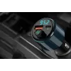 NAVITEL BHF05 MAX Daugiafunkcis FM siųstuvas su Bluetooth 5.0, USB jungtimi, laisvų rankų skambučiais, LED ekranu, QC3.0 greituoju įkrovimu