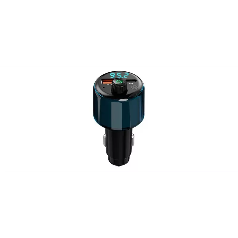 NAVITEL BHF05 MAX Daugiafunkcis FM siųstuvas su Bluetooth 5.0, USB jungtimi, laisvų rankų skambučiais, LED ekranu, QC3.0 greituoju įkrovimu