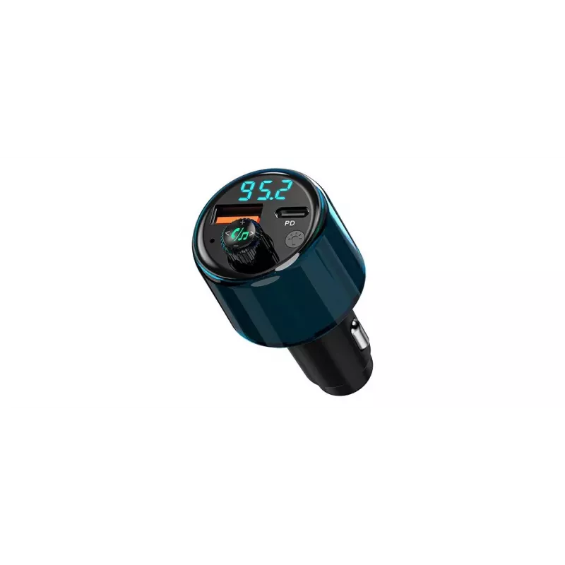 NAVITEL BHF05 MAX Daugiafunkcis FM siųstuvas su Bluetooth 5.0, USB jungtimi, laisvų rankų skambučiais, LED ekranu, QC3.0 greituoju įkrovimu