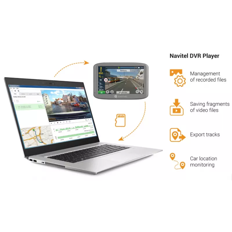 Navitel RE 5 DUAL Dviejų kanalų vaizdo registratorius Full HD 1080p 2,35 inch IPS