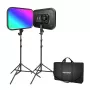 NEEWER RGB168 RGB LED vaizdo apšvietimo rinkinys, 2 vnt., 60W, 2500-8500K