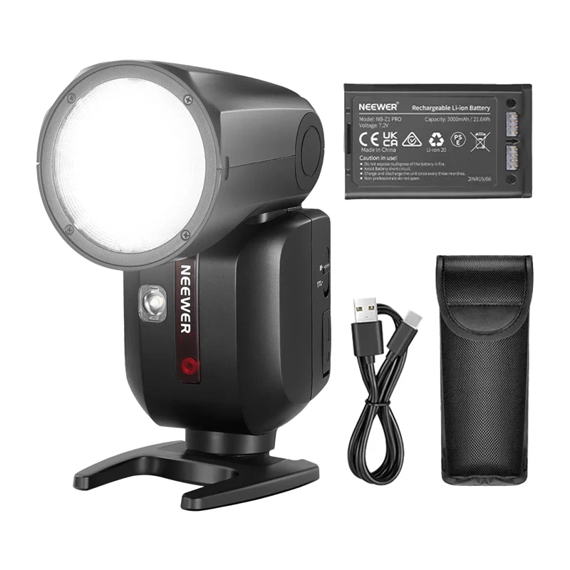 Neewer Z2-N TTL Round Head Flash Speedlite, skirtas Nikon