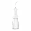 NENO Pulsar White nešiojamas dantų irigatorius su 300 ml talpa, 3 slėgio režimais, USB-C įkrovimu, IPX7 vandeniui atsparus, 4 antgaliai