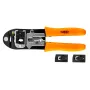 NEO TOOLS 01-501 12 dalių kombinuotų raktų rinkinys, metrinis, chromo vanadžio plienas, matinis chromas, 6-22 mm, su ritininiu dėklu