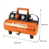 NEO TOOLS 04-620 alyva tepamas oro kompresorius 24L 1.5kW 8bar 200L/min