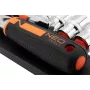 NEO Tools 10-030 219 dalių 1/4 colio, 3/8 colio, 1/2 colio pavaros lizdų ir veržliarakčių rinkinys su reketais, antgaliais ir priedais plastikiniame dėkle