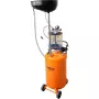 NEO TOOLS 10-811 Mobilus pneumatinis alyvos išsiurbimo įrenginys su kontroliniu rezervuaru, 80L pagrindinis bakas, 10L apžiūros bakas, 6-8 bar oro slėgis, 4 pasukami ratukai