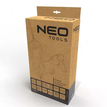 NEO Tools 11-892-1 Automobilio akumuliatoriaus įkroviklio krokodilo gnybtai, 15A, 12V/24V, pora