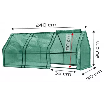 NEO Tools 15-912 Šiltnamio dėžė su dvigubo sienelės polikarbonato plokštėmis, anoduoto aliuminio rėmu, 0,6 m² auginimo plotu, 2 reguliuojamais dangčiais, UV apsauga, sidabrinė