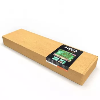 NEO Tools 15-912 Šiltnamio dėžė su dvigubo sienelės polikarbonato plokštėmis, anoduoto aliuminio rėmu, 0,6 m² auginimo plotu, 2 reguliuojamais dangčiais, UV apsauga, sidabrinė